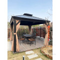 8x10 Aluminum Gazebo with Galvanized Steel Double Roof